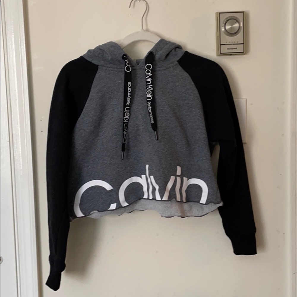 ✨SOLD Calvin Klein Performance Color Block Crop Ho